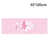 185*63cm Double Layer Non-Slip Fitness Mat Digital Portable Printing Protection Yoga Exercise Pad with Position Line Gymnastics