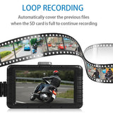 SE100 Full HD 1080P Motorcycle DVR Camera 3.0" Front Rear View Dual Lens Video Recorder Motorbike Night Vision Dashcam