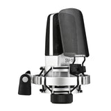 TAKSTAR SM-18 EL Cardioid Condenser XLR Microphone Kit with Adjustable Shock Mount Metal Pop Screen for Studio Live Stream