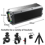100W High Power Subwoofer Bluetooth Speaker Portable Outdoor Wireless Speaker Home Theater TWS Stereo Sound Bar with Power Bank