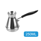 Turkish Coffee Pot Long Handle Moka Pots Cezve Stainless Steel Butter Melting Utensils European Coffeeware Kitchen Tools