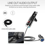 VR Robot Bluetooth 5.0 FM Transmitter Handsfree Car Kit Wireless Car MP3 Audio Player With 3.5mm Jack Port QC3.0 Fast Charger