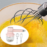 Egg Whisk Handle Wireless Garlic Blender 3 Speeds Lightweight High Power Foamer Jam Blender Puree Milk Frother Food Blender
