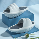Women Weight Loss Massage Slippers Women's Slide Sandals Eva Material Thick-Soled Postpartum Massage Slim Legs Shake Shoes