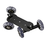 Mobile Rolling Sliding Dolly Stabilizer Skater Slider 11 Inch Articulating Magic Arm Camera Rail Stand Photography Car