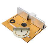 Router Table Insert Plate For Woodworking Benches Table Saw With Miter Gauge Guide Aluminium Profile Fence Sliding Brackets