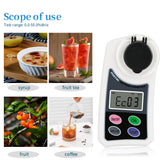 Handheld 0-55% Digital Brix Honey Auto Refractometer Optometry Equipment For Sugar Coffee Juice Grapes Fruit High Precision