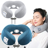U-Shaped Electric Cervical Spine Massager, Heating and Pain Relief Memory Foam, Soft Neck Pillow Massage