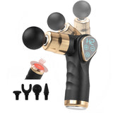 New Cordless Folding Mini Massage Gun Deep Vibrating LED Touch Screen Massage Gun With Heating Function For Body Relaxation