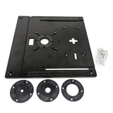 Trimming Machine Router Table Insert Plate Electric Jig Saw Flip Board 245*240*8mm For Woodworking Benches