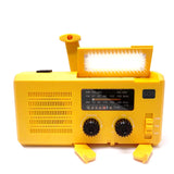 Newest Emergency Solar Power Hand Crank Dynamo Generator 4000mAh Phone Charger Bank SOS AM/FM NOAA Weather COB Flashlight Radio