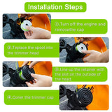 WA0014 Trimmer Line Replacement Spool For Worx WG184 WG190 WG191 Weed Eater, Grass Trimmer String Spool Edger Line