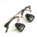 Metal Frame TTL Dental Loupe Binocular 2.5X Dentist Magnifying Glass Surgical Magnifier Long Working Distance