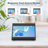 Raspberry Pi 4 Screen 7" Monitor IPS with Case Capacitive Touch Screen 1024X600 HDMI Display for Raspberry Pi4 3 windows Laptop