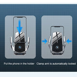 Car Wireless Charger, Fast Charging Car Phone Holder Universal All Mobile Phones Wireless Charger