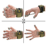 Finger Gripper Strength Trainer Extensor Exerciser Finger Flexion And Extension Training Device With Resistance Band