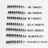 14 values 140pcs 25 values 250pcs 27 values 270pcs 8 values 100pcs 1W Zener diode kit DO-41 3.3V-30V component diy kit f