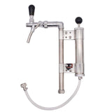 Upright Converter Assembly With 8" Metal Pump Adjustable Flow Control Faucet Draft Equipment Premium Upright Picnic Pumps