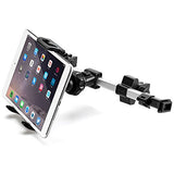 Car Headrest Mount Holder Tablet Car Back Seat Stand Dual Position Adjustable 360 Rotation Bracket