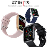 Smart Watch T12 Pro Bluetooth Call 1.95inch Big Screen AI Voice Heart Rate Blood Oxygen Health Monitoring Men Women Smartwatch