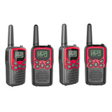 Walkie Talkies for Adults Long Range 4 Pack 2-Way Radios Up to 5 Miles Range in Open Field 22 Channel FRS/GMRS Walkie Talkies UH