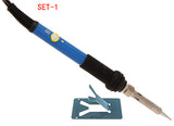 60W Adjustable Temperature Electric Soldering Iron Welding Station Tool Kit With 5pcs Solder Iron Tips Wire Stand Heater Sucker