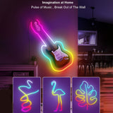 3m Symphony WiFi Music Neon Light Strip Led Music Light Bar DIY Modeling USB Light Strip RGB Led Strip Lights 16 Million Colors