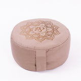 Meditation Yoga Cushion Comfy Soft Round Yoga Cushion Yoga Pillow Cotton Coat Buckwheat Shell Filling for Gym Fitness Exercise