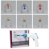 Newly Electric Vacuum Suction Cupping Set Lymph Drainage Pain Relief Massage Therapy Kit 19ing