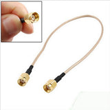 15Cm U.FL/IPX To RP-SMA Female Antenna Pigtail Jumper Cable Gold &amp; 12 Inch RP-SMA Female To RP SMA Female Plug RF Pigtail Cable