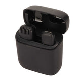 Wireless Lavalier Microphone Mini Portable Noise Reduction Audio Video Recording Microphone Clip On Lapel Mic with Charging Case