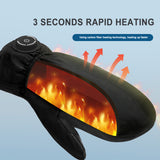 USB Electric Heated Gloves 3000 MAh Rechargeable Battery Powered Hand Warmer For Hunting Fishing Skiing Motorcycle Cycling Glove