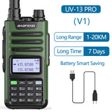 BaoFeng UV-13 PRO Powerful 999 Channel Walkie Talkie CB Radio Long Range Upgrade of UV-5R Portable Radio Hunt City USB Charger
