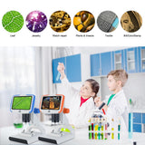 Andonstar AD205 Digital Desktop Mini Microscope with 5 Inch LCD Screen Student Educational biologic for Kids Children Gift