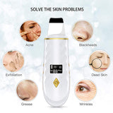 Electric Ultrasonic Face Skin Scrubber Face Cleaning Peeling Shovel Facial Pore Cleaner Blackhead Remover V Face Lifting Machine