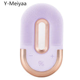 New Ultrasound Facial Cleansing Brush Waterproof Silicone Electric Sonic Cleanser Facial Beauty Massager Face Skin Care Tool 30#