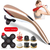 Multi-function electric dolphin massage machine hammer shock infrared roller neck massage, pain relief body massage machine