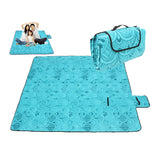 Portable Waterproof Folding Beach Picnic Mat Outdoor Printed Moisture-Proof Camping Sleeping Mat Travel Beach Pad 2X2M