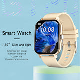 New GT20 Ultra-thin Woman Man Smart Watch 1.69inch Square Screen Bluetooth Call Heart Rate Blood Oxy huawei xiaomi PK Y20 P8