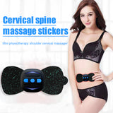 Mini Neck Massager Electric Butterfly Design Muscle Stimulator Back Cervical Massager for Shoulder Waist Arm Pain Relief
