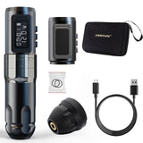 AMBITION MARS Wireless Tattoo Machine Pen With Rechargeable Battery Adjustable Stroke For Lining Shading Coloring