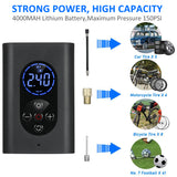 150PSI Portable Car Air Compressor Pump Inflator Rechargeable Car Tire Inflatable Compressor Air Pump For Motorcycle Bicycle