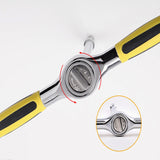 1/2inch T Shape Professional Durable Accessories Detachable Practical Home Socket Ratchet Wrench Repair Tool Two Way Portable
