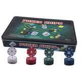 Poker Chips Set For Texas Hold'em Blackjack Casino Gambling With 300 Poker Chips Professional Casino Games Set