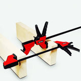 4 Inches Woodworking Work Bar F Clamp Clip Quick Ratchet Release Clip Heavy Duty Woodworking Bar Clamps Kit DIY Hand Tool
