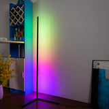 Nordic Modern Simple Remote Control RGB Corner Floor Lamp  for Living Room Bedroom Atmosphere Standing Indoor Light