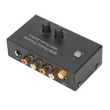 Phono Preamp Professional Low Noise Operation Record Player Preamplifier with DC 12V Adapter EU Plug 100-240V