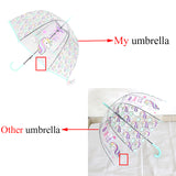 Kids Umbrella Unicorn Transparent Umbrellas Children Laser Umbrella Cute Cartoon Alpaca Girl Umbrellas Sakura Dropshipping