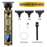 Men's Hair Trimmer Baldheaded Hair Clipper Electric Cordless Shaver Barber Precision Finishing Hair Cutter Beard Shaving Machine