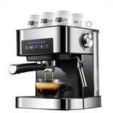 1.6L 220V 20Bar Espresso Coffee Maker Machine Small Semi Automatic Cappuccino Italian Steam Type Milk Frother Touch Panel